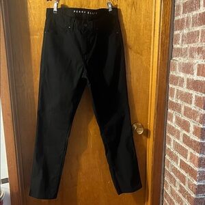 Perry Ellis Men's Black Straight Jeans 32X32